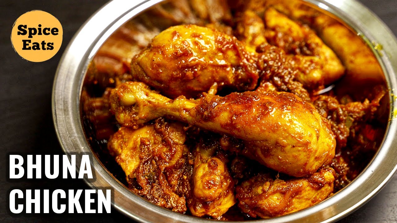 SIMPLE BHUNA CHICKEN | BHUNA CHICKEN FRY | BHUNA CHICKEN MASALA