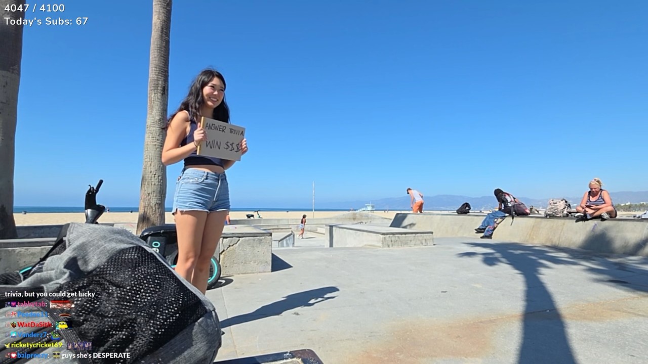 [09-23-26] ExtraEmily - VENICE BEACH IRL ⭐️ ASKING STRANGERS TRIVIA, WIN $$ ⭐️
