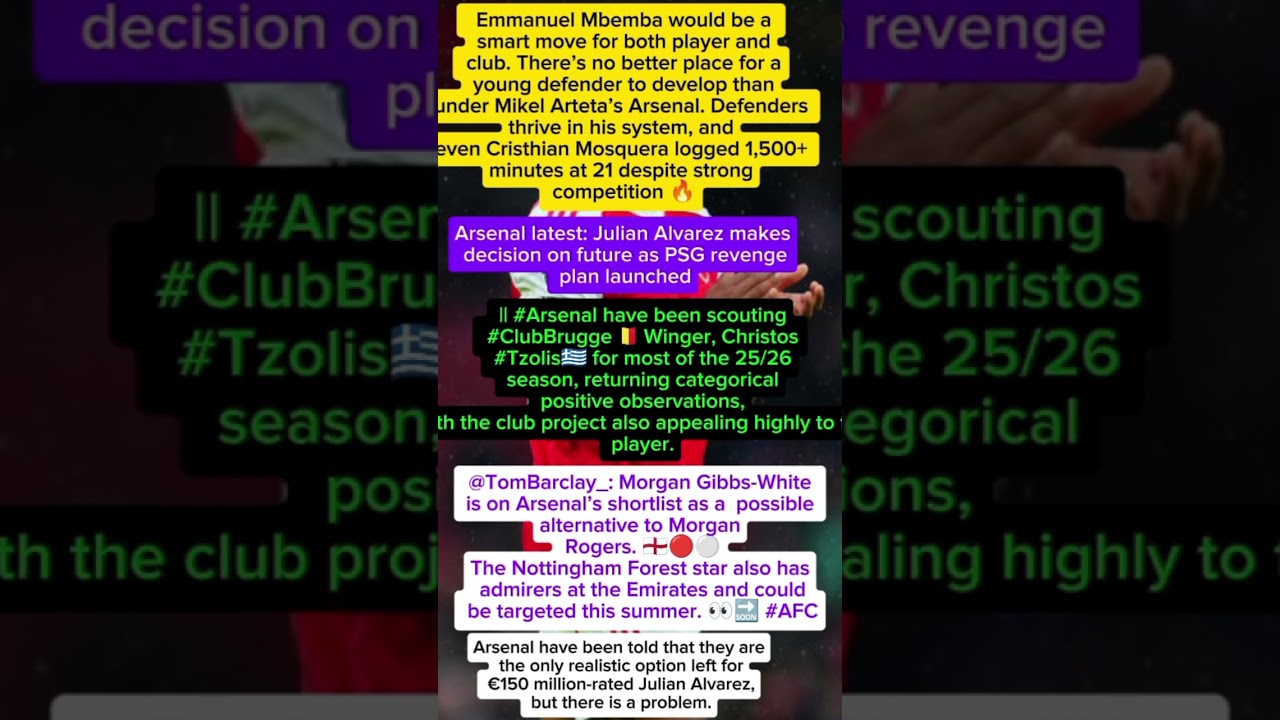 ARSENAL NEWS UPDATE FOR TODAY JUNE 7 2026#arsenal