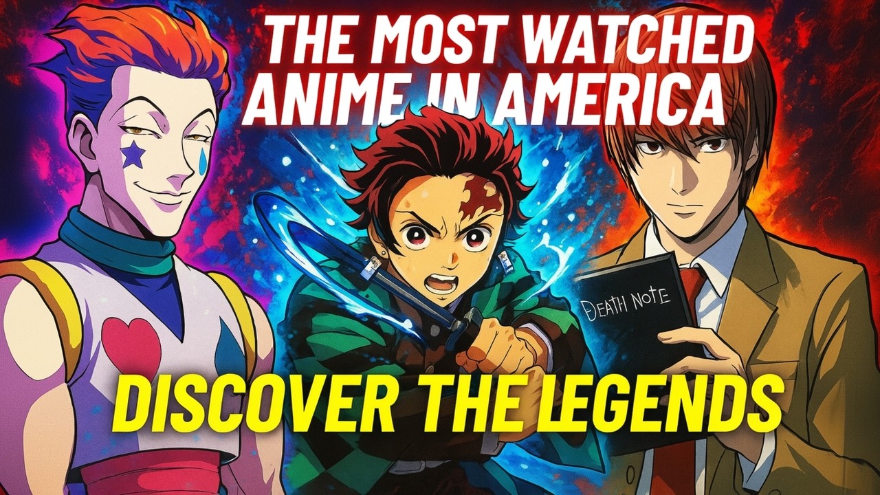 THE MOST WATCHED ANIME IN AMERICA