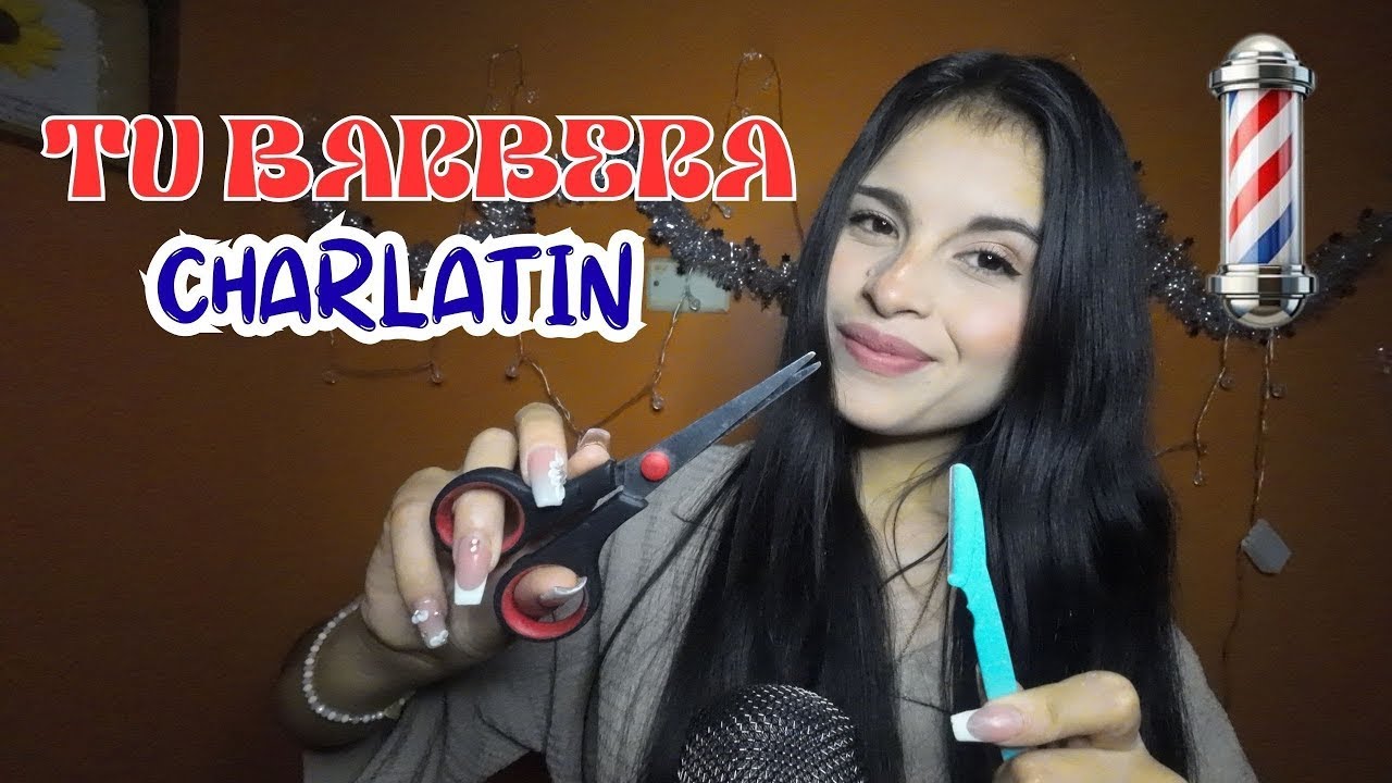 ASMR ESPAÑOL / 💈 No podrás dormir sin ver este ASMR de BARBERIA  , Sonidos reales de tijera ,spray..