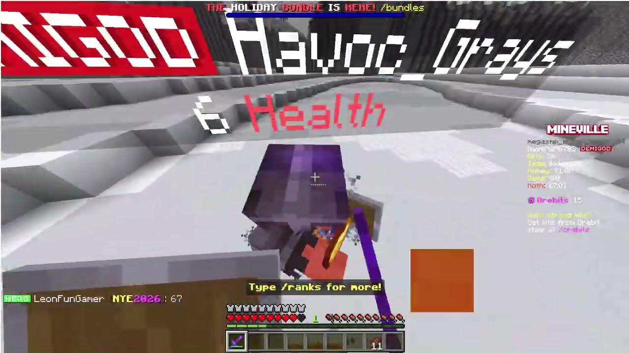 Grinding Duels to get an Elytra on Mineville Lifesteal Season 2!