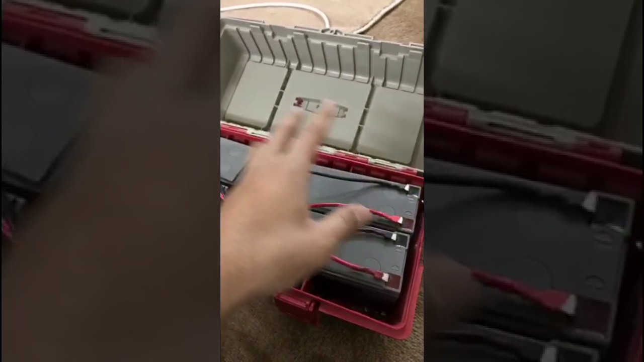 تجهيز بطارية متنقلة مزوده بمداخل ومجهزة سناب متخصص لعرض لوازم الرحلات