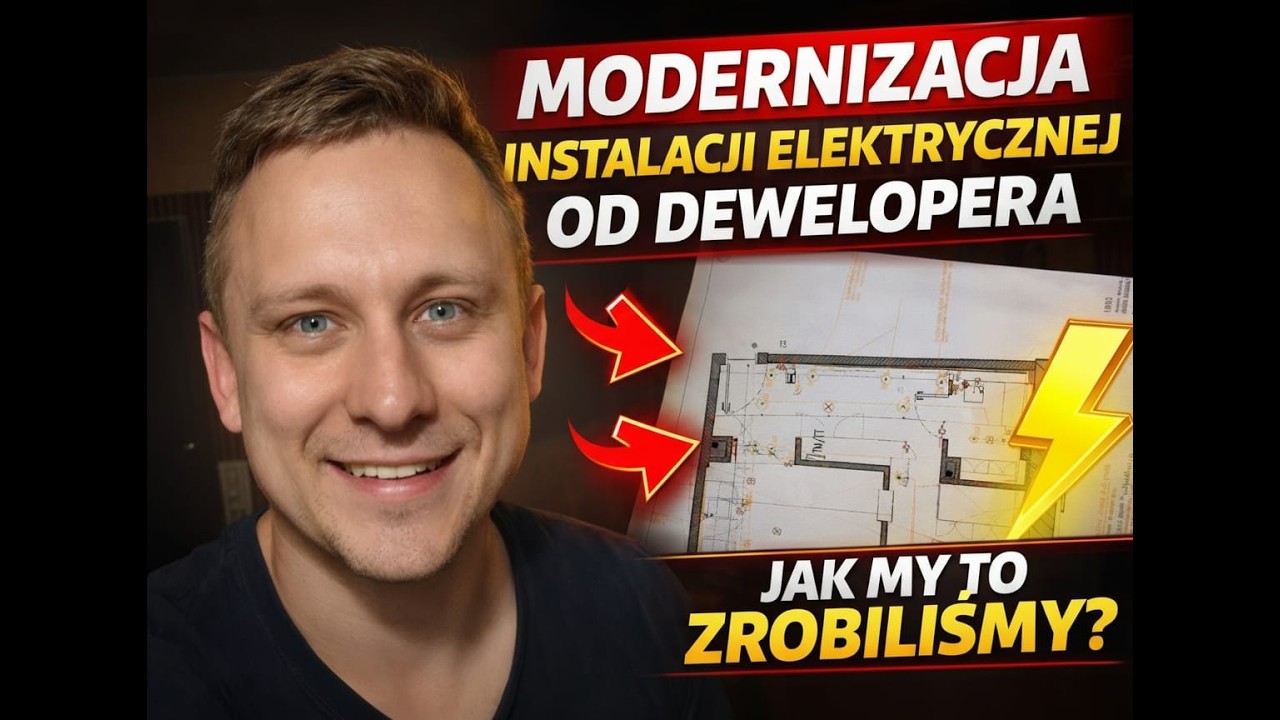 Modernizacja instalacji elektrycznej od dewelopera pod projekt  - Jak my to zrobiliśmy?
