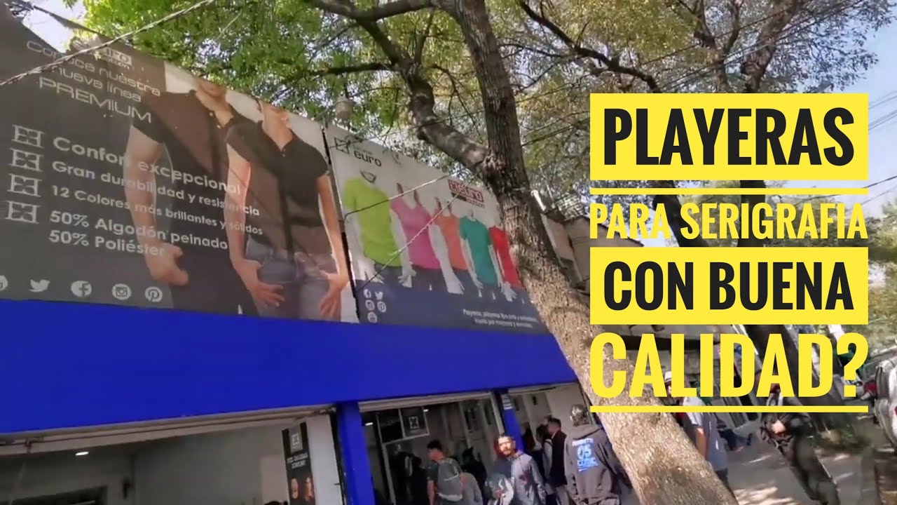 Donde comprar playeras para serigrafia de buena calidad