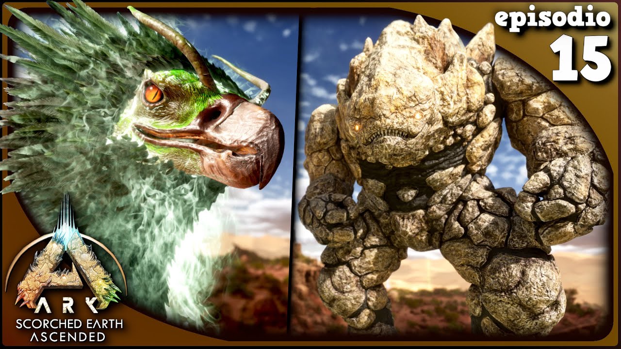 LA FENICE E IL GOLEM DI ROCCIA, DUE MAGNIFICHE CREATURE ! - ARK ITA | SCORCHED EARTH | EP. 15