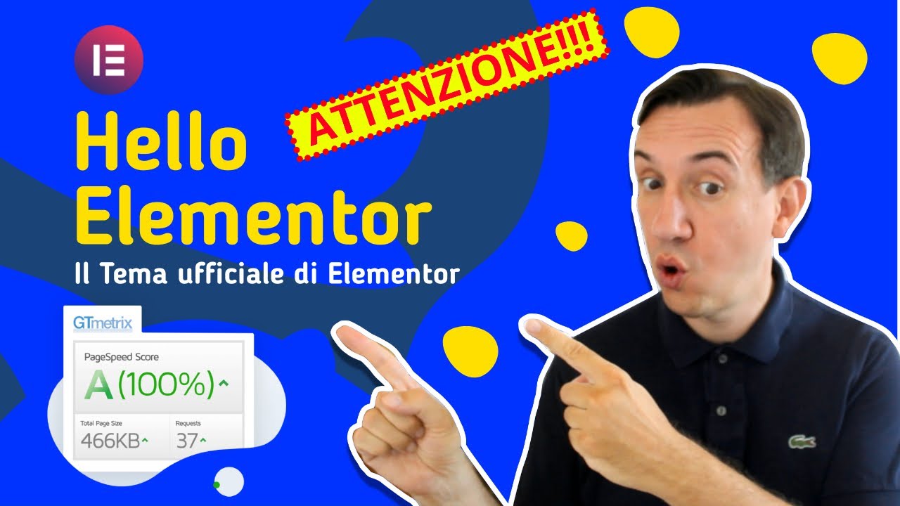 Hello Elementor: il tema WordPress ufficiale per creare siti web con Elementor!!!