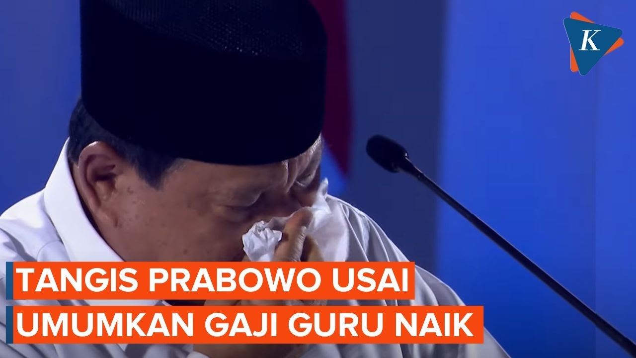 [FULL] Prabowo Menangis Usai Umumkan Gaji Guru Naik Mulai 2025