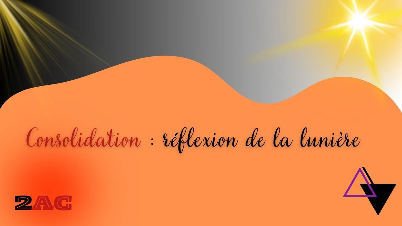 Consolidation : réflexion de la lumière 2 AC 
