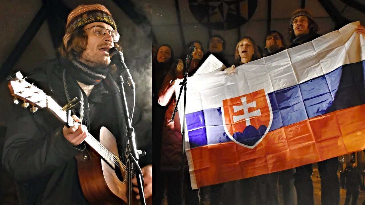 Študentský protest na Hviezdoslavovom námestí: Gitara, emócie a požiadavka vláde! (22.01.2026)