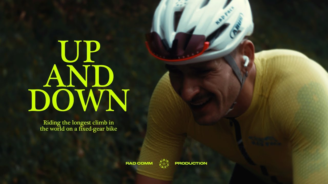UP AND DOWN - RIDING THE LONGEST CLIMB OF THE WORLD WITH A FIXED GEAR BIKE // RAD RACE