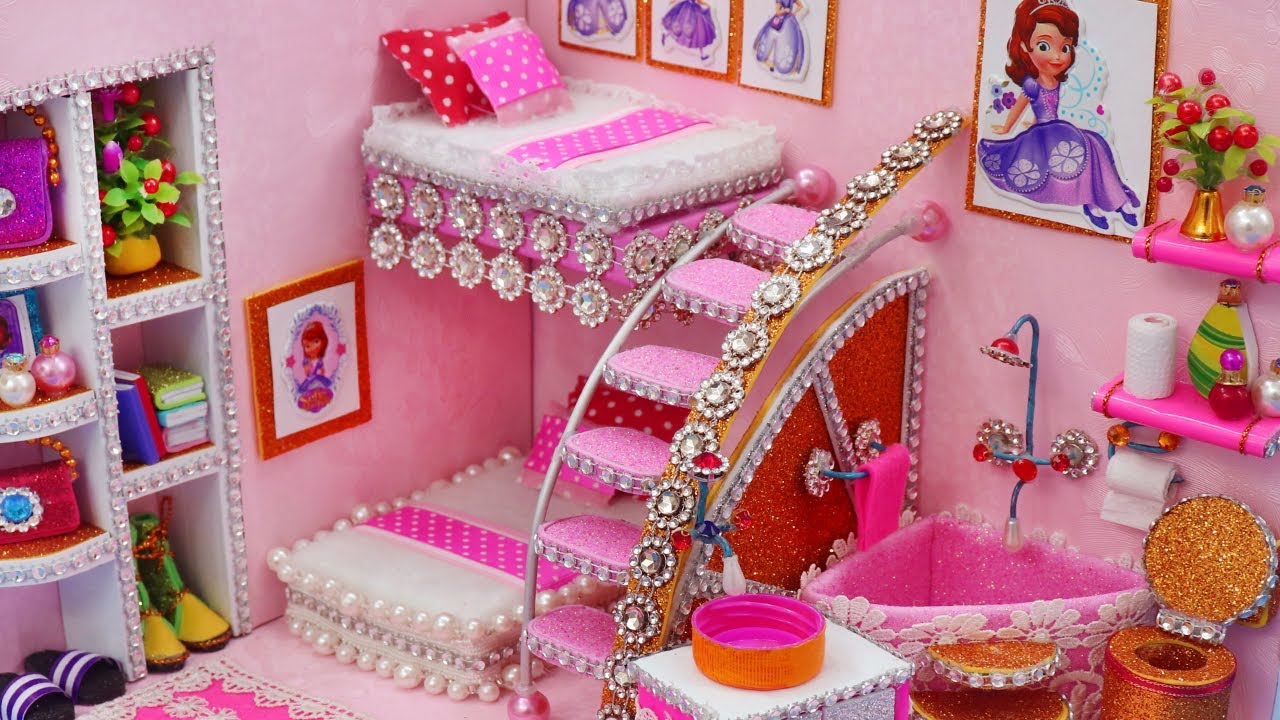 Diy Miniature Dollhouse Cardboard 💕 Diy Miniature Dollhouse Room 💕 #1
