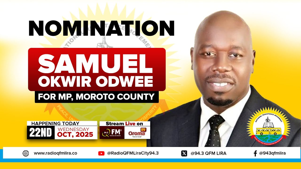 SAMUEL OKWIR ODWE NOMINATED FOR MP MOROTO COUNTY, ALEBTONG DISTRICT