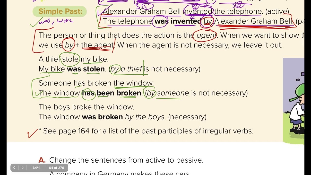 لغة انجيلزية - ثالث متوسط - الترم الاول (شرح قاعدة 🌟) The Passive 