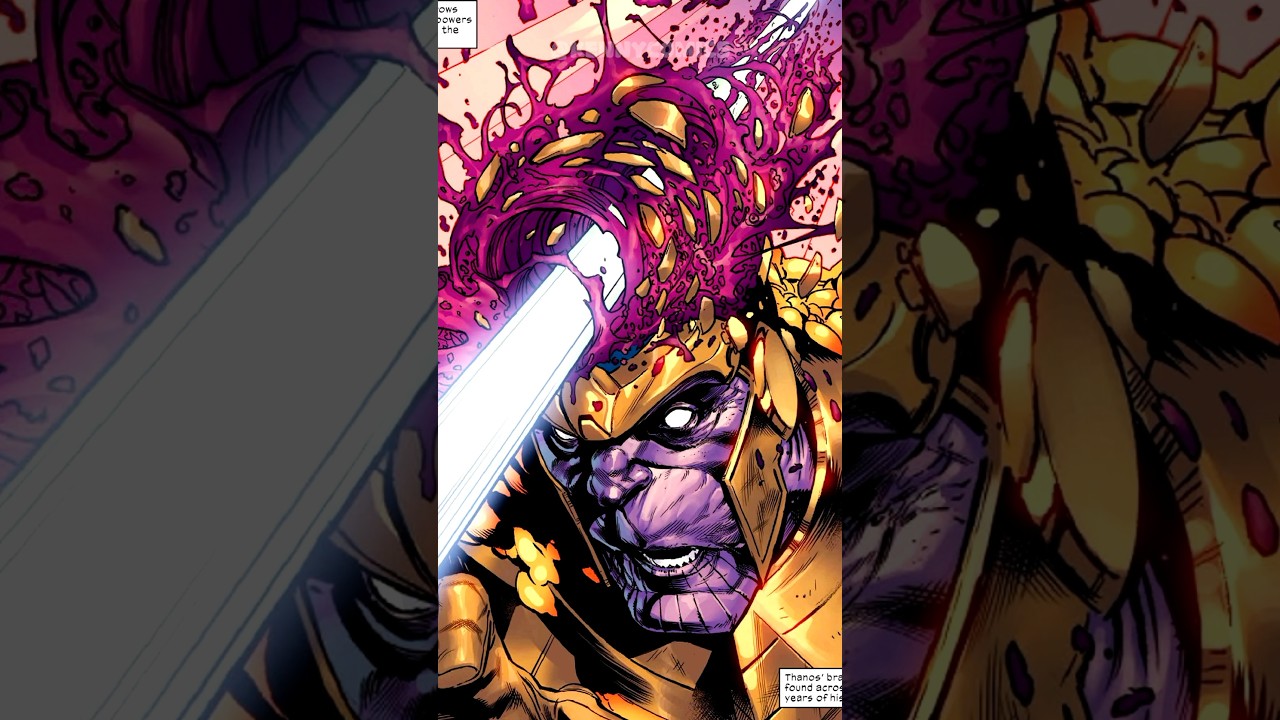 The Juggernaut EXPLODES Thanos&rsquo; Brains! #marvel #marvalcomics #comics #thanos