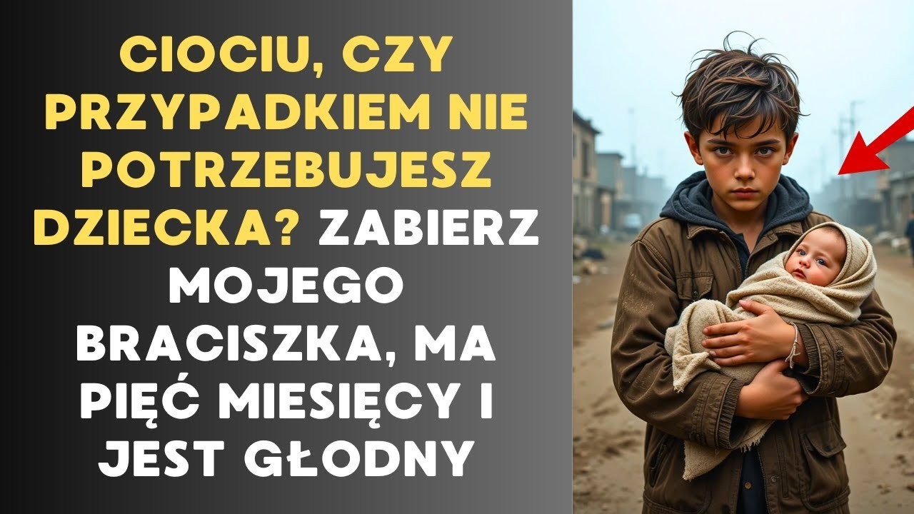 CIOCIU,CZY PRZYPADKIEM NIE POTRZEBUJESZ DZIECKA ZABIERZ MOJEGO BRATA, MA PIĘĆ MIESIĘCY I JEST GŁODNY