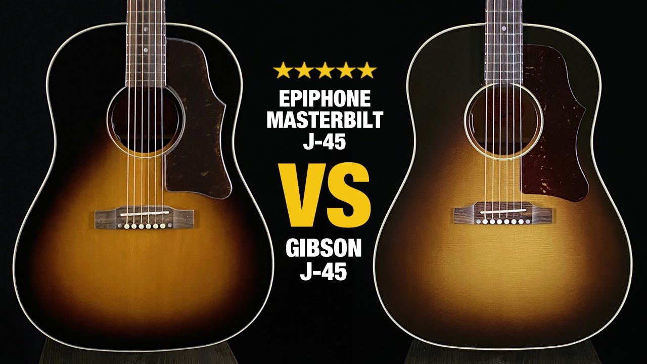 Epiphone Masterbilt J-45 vs Gibson J-45