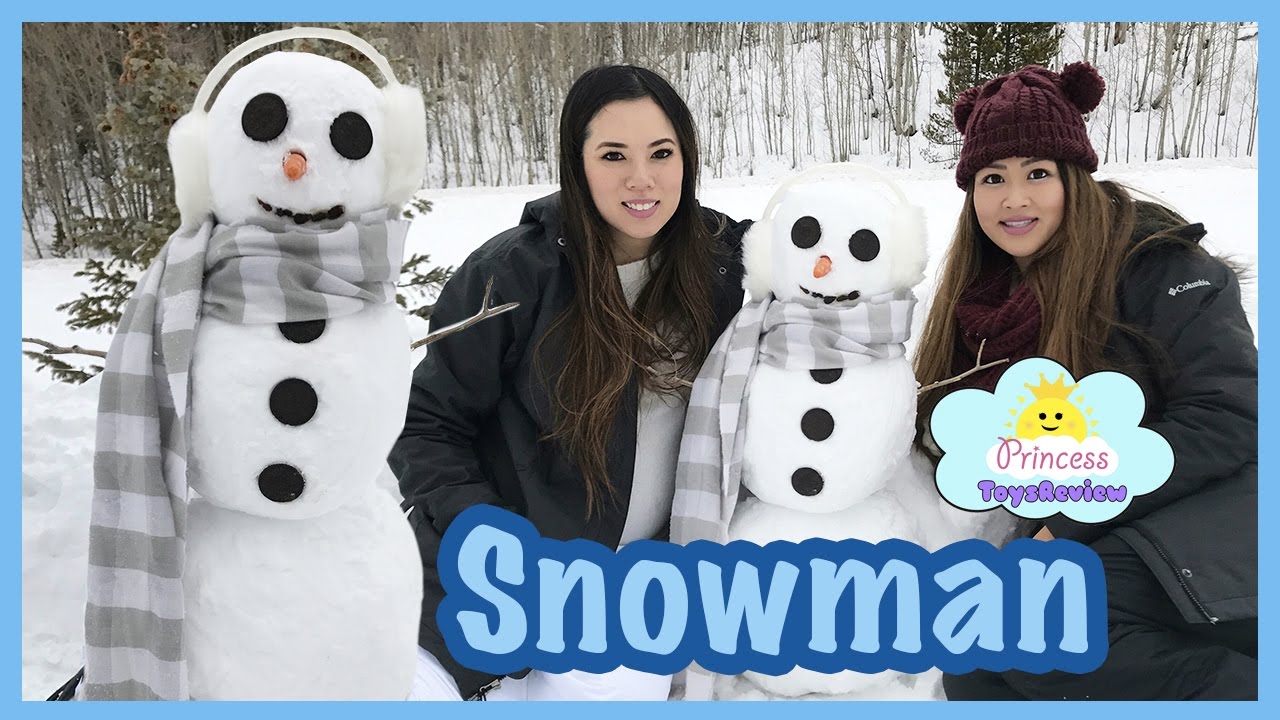 Build a Snowman with Princess Squad Family Vacation Vlog for Christmas