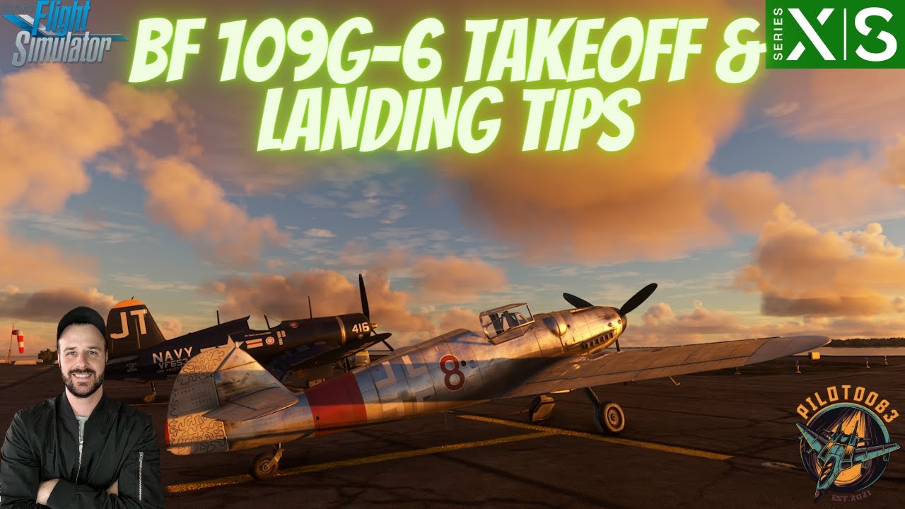 FLYINGIRON BF 109G-6 TAKEOFF AND LANDING TIPS | MICROSOFT FLIGHT SIMULATOR 2020 XBOX & PC