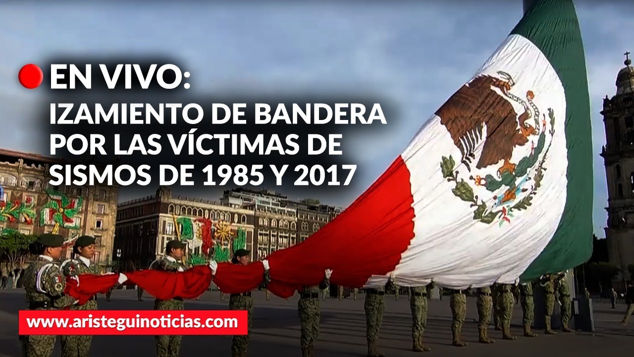 En vivo: CDMX rinde homenaje a víctimas de los sismos de 1985 y 2017 con izamiento de bandera