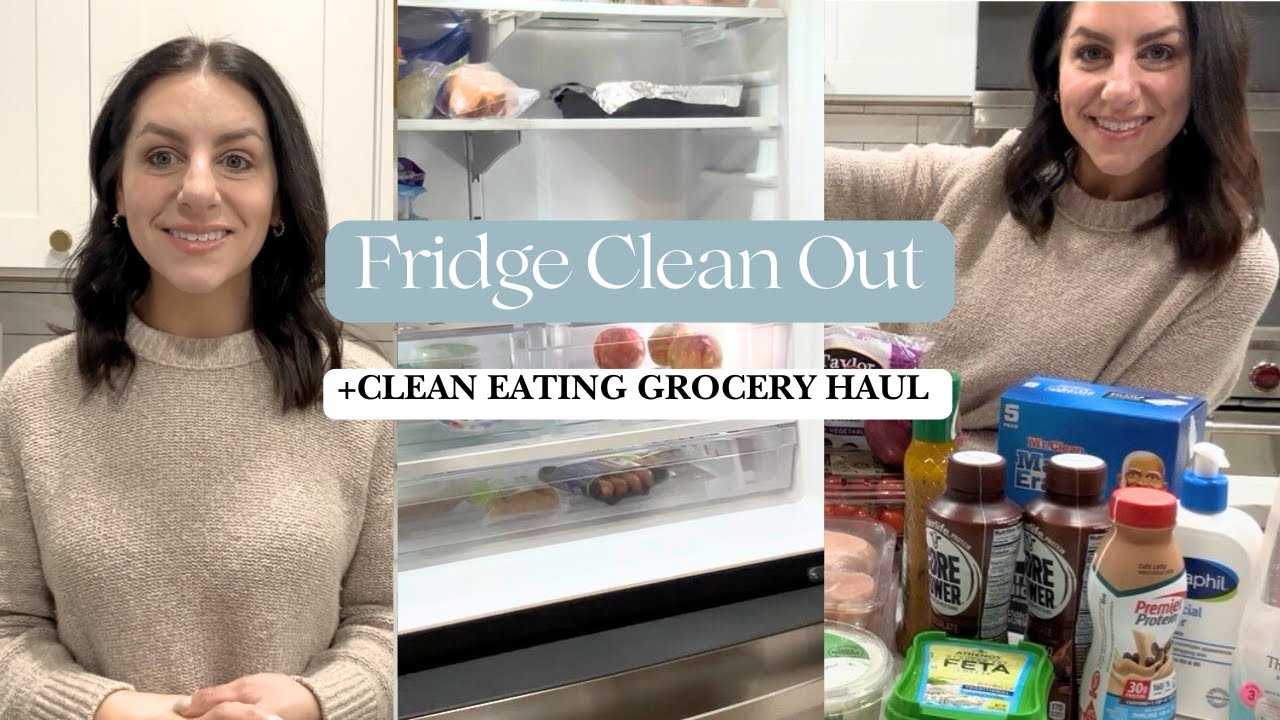 Fridge and pantry clean out plus healthy grocery haul