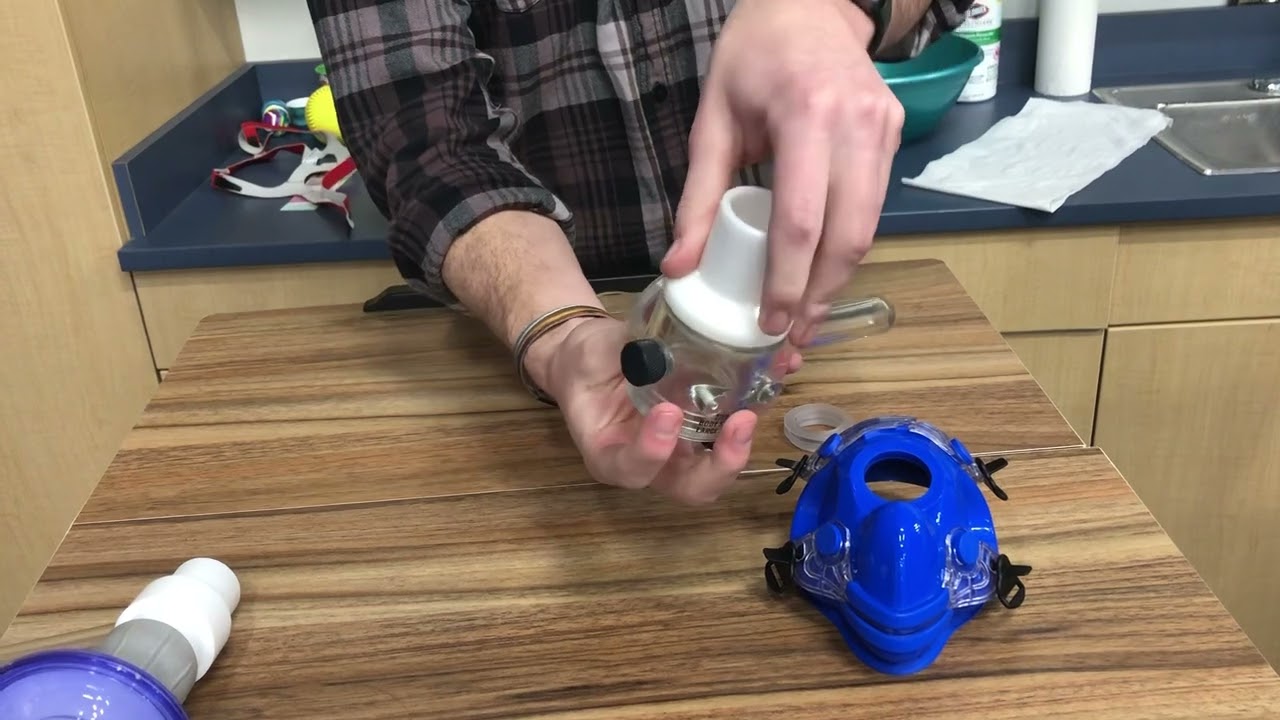 VO2 Testing Mouth piece assembly