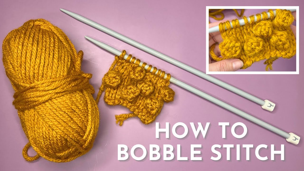 Как вязать узор «шишечки» (MB = Make Bobble) + СОВЕТЫ по изготовлению прочных, устойчивых шишечек...