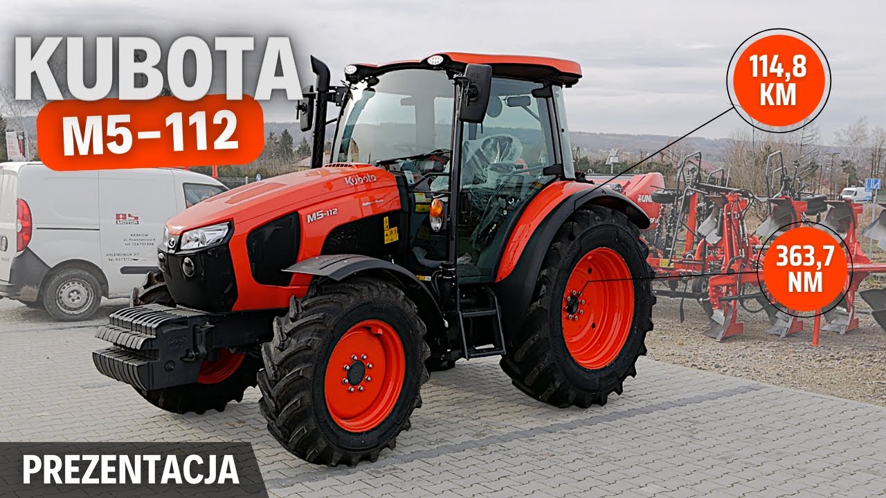 KUBOTA M5-112 - uniwersalny ciągnik dla gospodarstwa | Prezentacja / test ciągnika