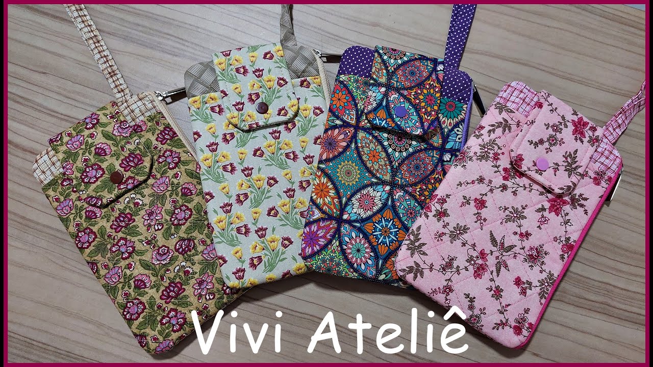 Carteira Porta Celular | Passo a Passo | Vivi Ateliê