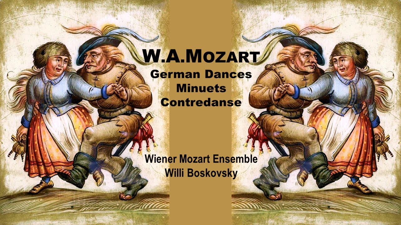MOZART ~ German Dances, Minuets, Contredanse - Wiener Mozart Ensemble, Willi Boskovsky