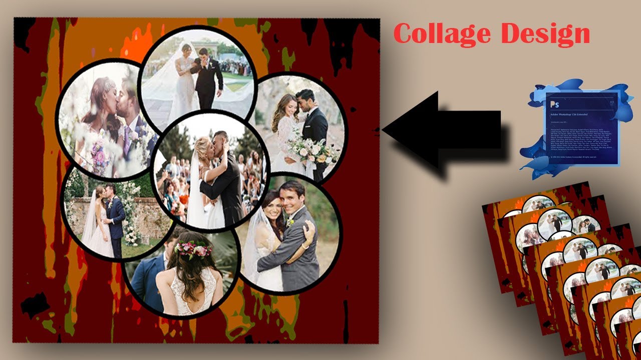 how to create collage Photoshop in hindi