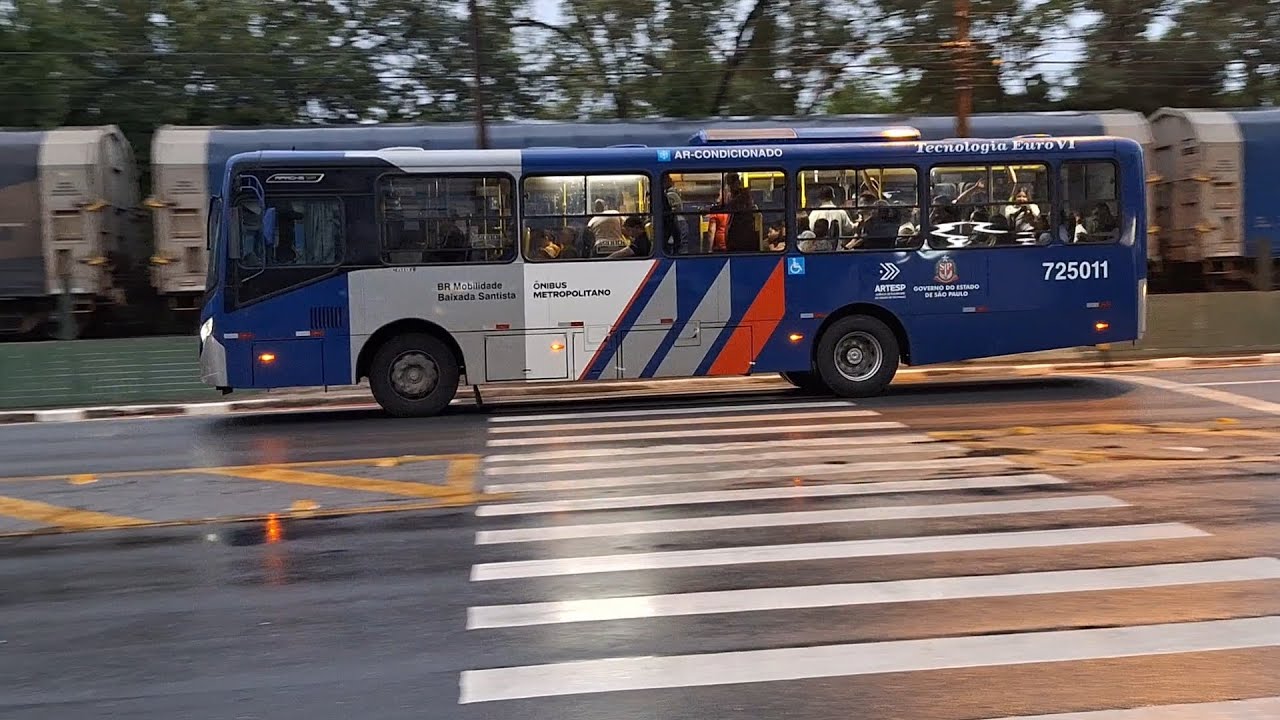 Movimento de Ônibus pela cidade de Cubatão, e uma voltinha de Caio Apache Vip 5, Sou Cubatão.