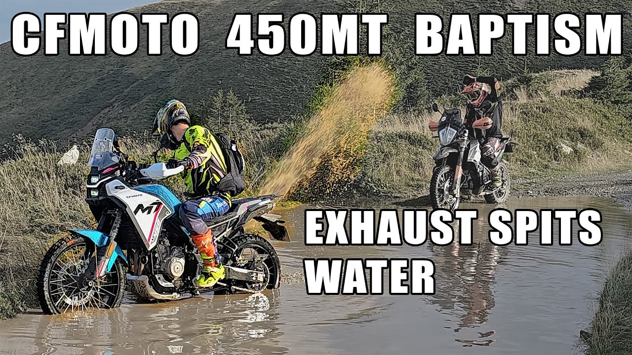 CFMOTO 450 MT off-road baptism on TET Romania Strategica, Tenere 700 POV