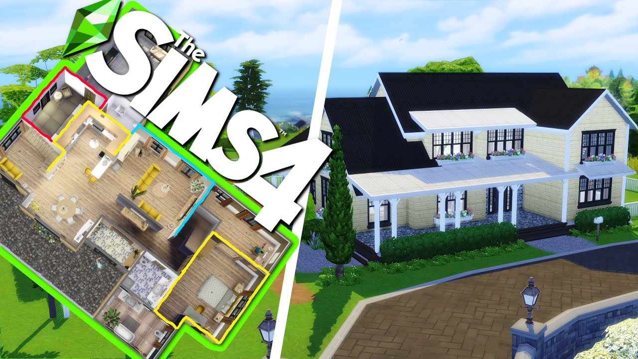 BUDUJĘ DOM DLA DUŻEJ RODZINY W THE SIMS 4 | KOSmo CC SPEEDBUILD