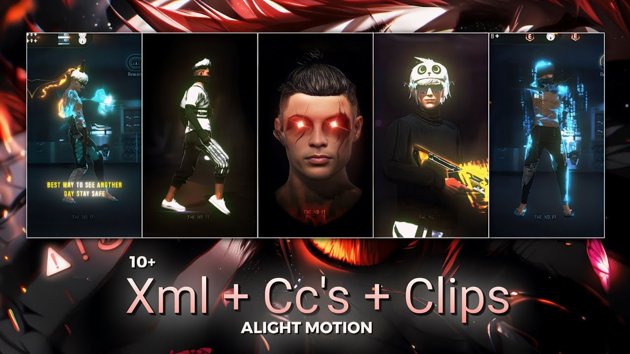 Free Fire Xml + Cc's + Clips Pack | ff New Lobby Clips Pack 💫| Ff Emote Clips 🔥| ff clips ‎@thenb_am