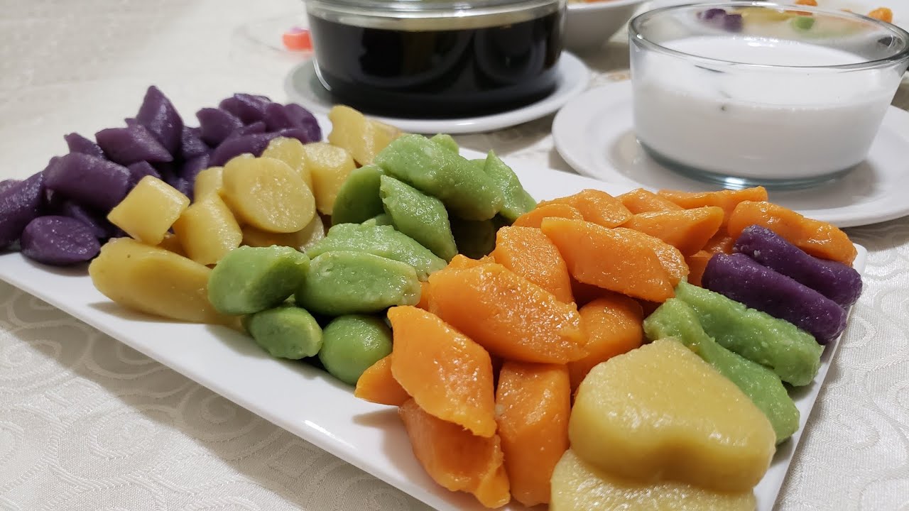 Resep Biji Salak Spesial Warna-Warni Tanpa Pewarna, 100% Alami, Kenyal, Gurih & Super Enak