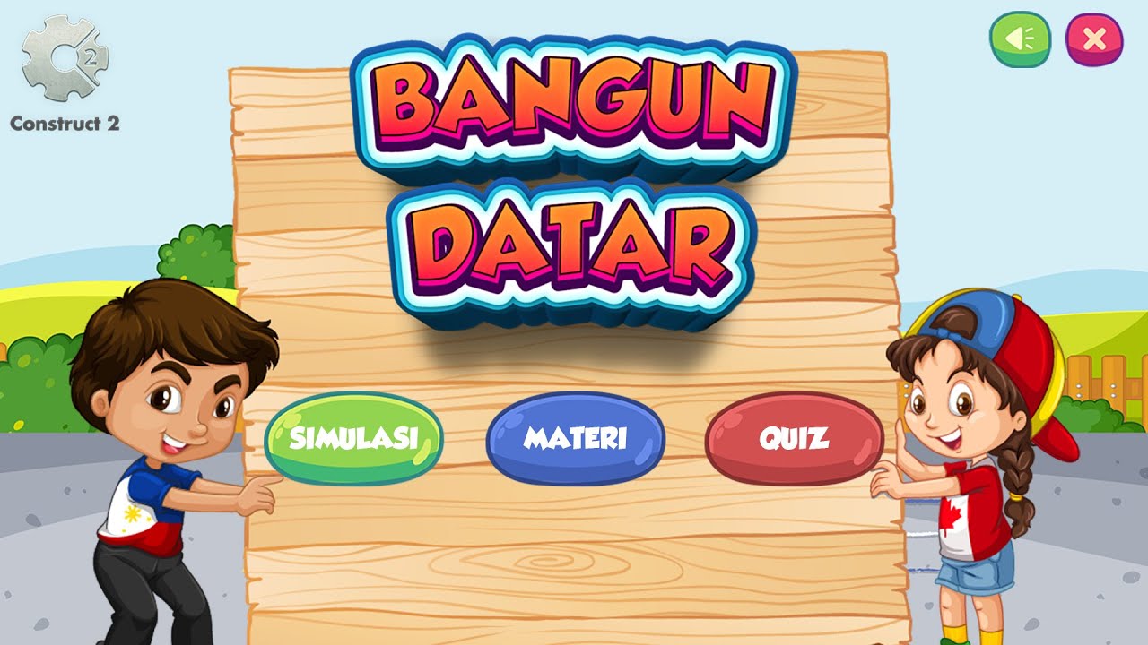 Tutorial Bikin Game Edukasi Matematika dengan Construct 2 - Part#1 : Home