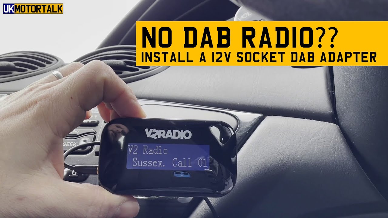 Нет DAB-радио? Вот простая установка 12-вольтовой розетки с помощью DAB-адаптера.