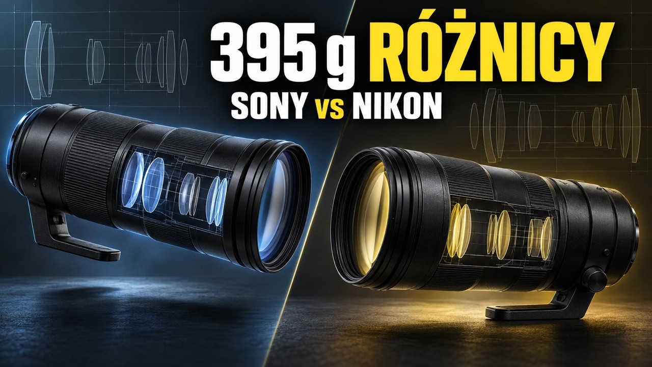 Sony 600 mm f/6,3 kontra Nikon &mdash; skąd 395 g r&oacute;żnicy?