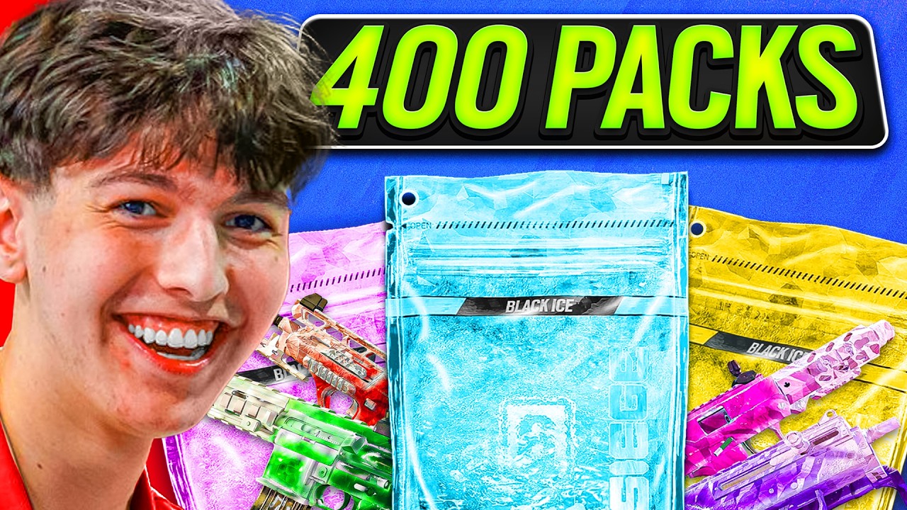 I Opened 400 Packs&hellip; INSANE NEW Black Ice Pulls!