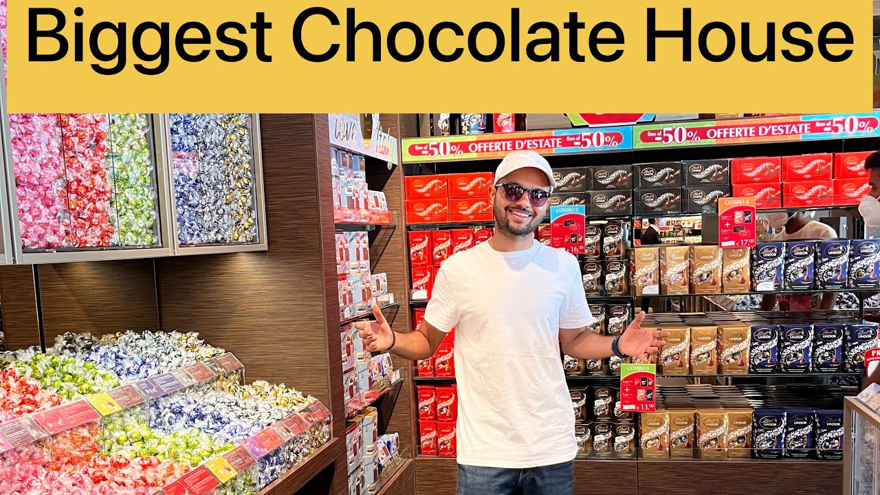 Biggest chocolate store in Italy / Chocolate shopping / Italian chocolate / Lindt chocolate Italy