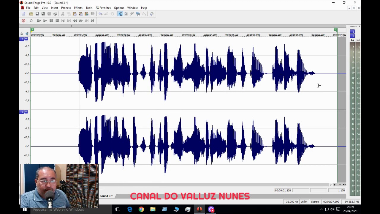 SOUND FORGE Porque os áudios ficam acelerados ou lentos nas gravações