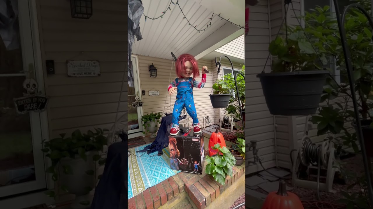 Home Depot Chucky Animatronic Demo! #halloween #spookydecorations #halloweendecorations #spooky