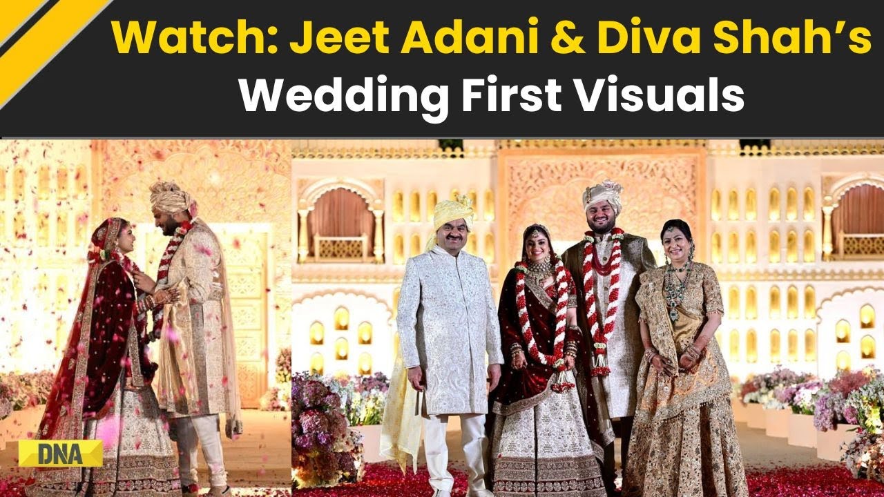 Adani Wedding: Jeet Adani & Diva Shah&rsquo;s Wedding First Visuals | Jeet Adani Wedding