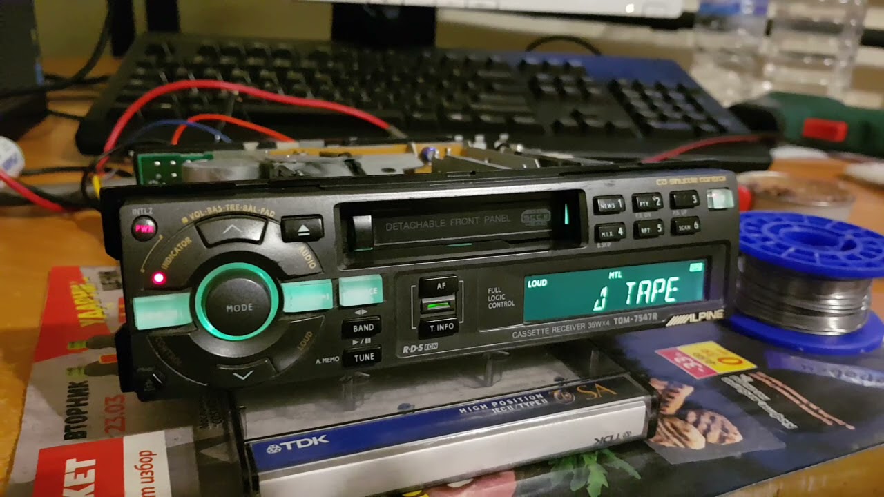Alpine TDM-7547R Cassette Receiver Test