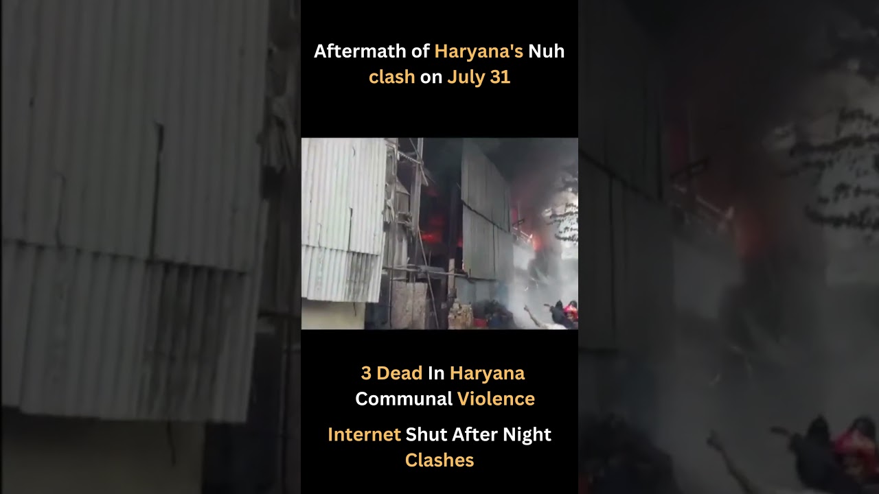#shorts Aftermath of Haryana's Nuh clash| Parvasi TV#indianews #haryana