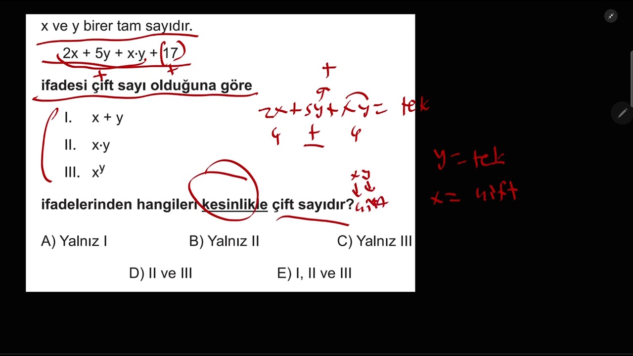 Eyüp B'den dikkat gerektiren önemli tek-çift sorusu@Eyüb.B 