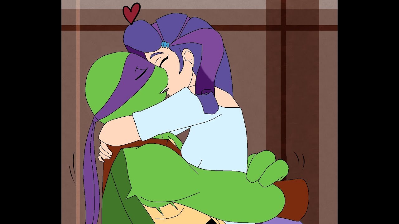 Donatello X Rarity - Diamond heart