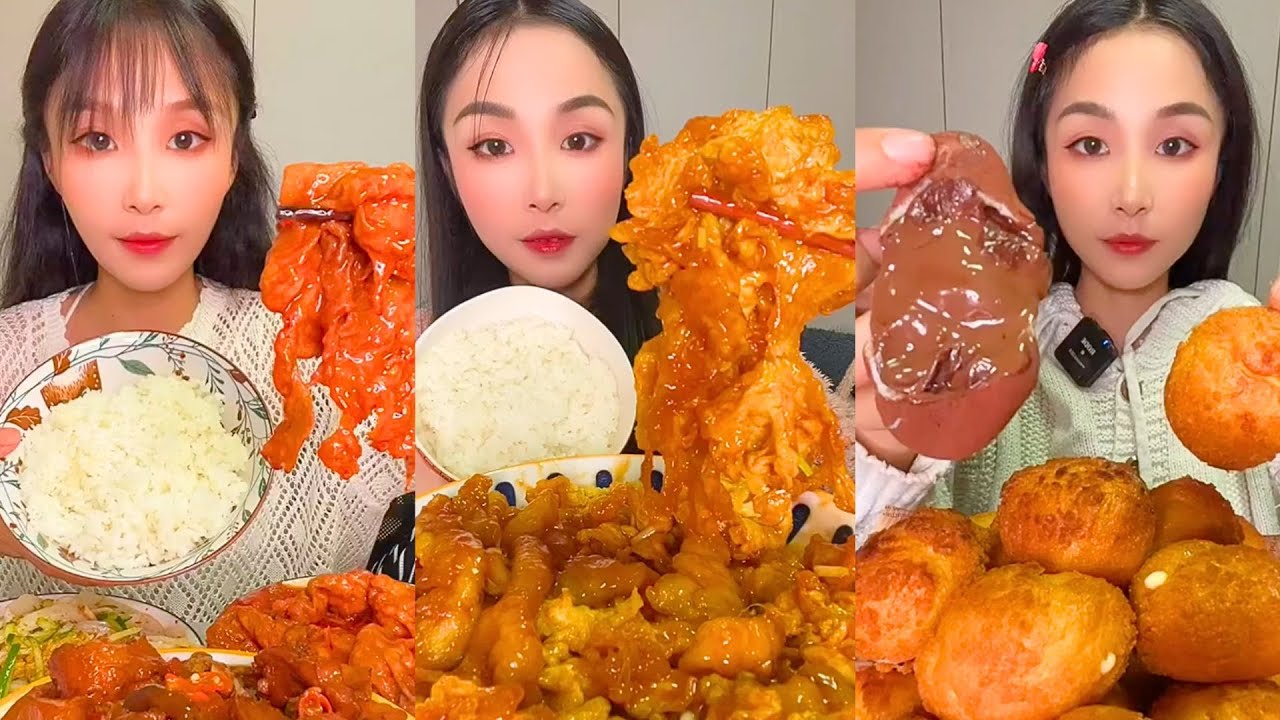 Insane Chinese Takeout Mukbang | Spicy Noodles, Rice Rolls & Crunchy Chicken ASMR #344