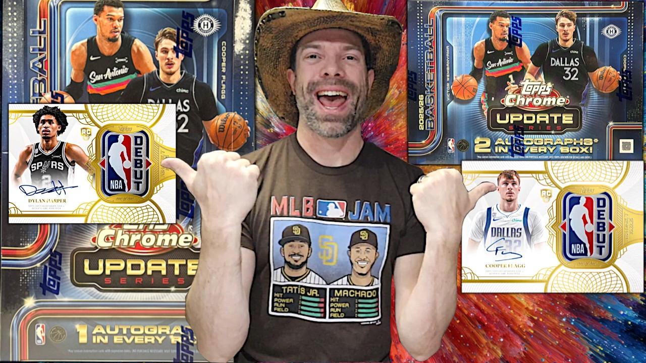 Вскрытие коллекции баскетбольных карточек 2025/26 Topps Chrome Update NBA!